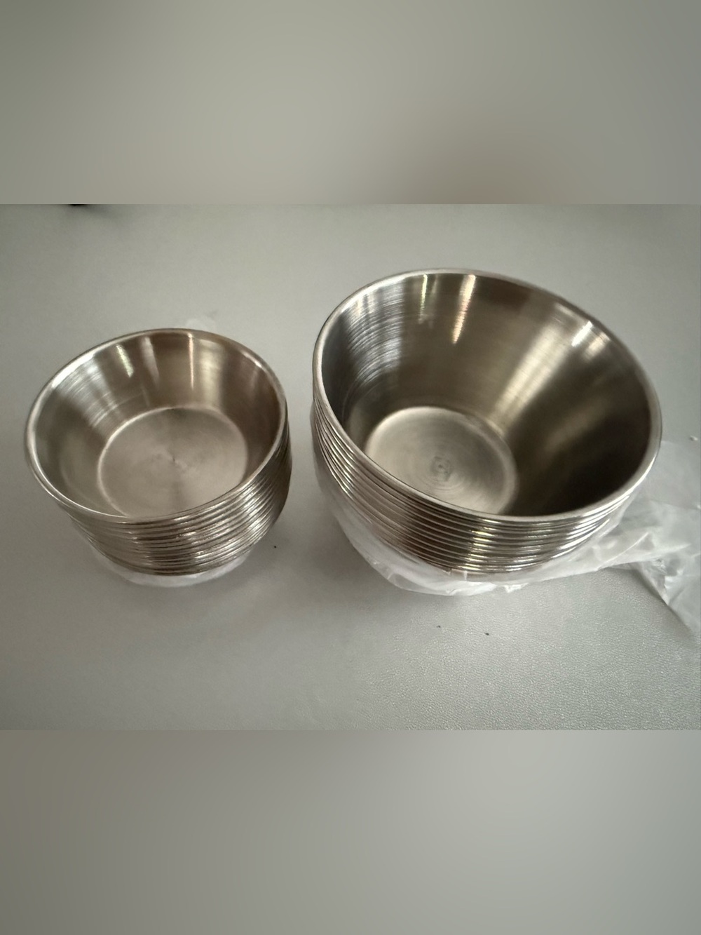 15 Stainless Steel Mixing and Serving Bowls - Silver